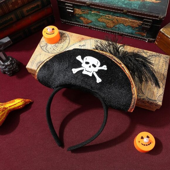 Pirate Skull Headband Halloween Costume Accessory Unisex Cosplay Party main image 8